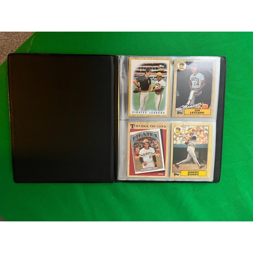 Pittsburgh Pirates 1987 Topps Team Set with 40 card collector album.